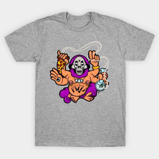 Pizza Buddha T-Shirt by PrettyGoodPosters